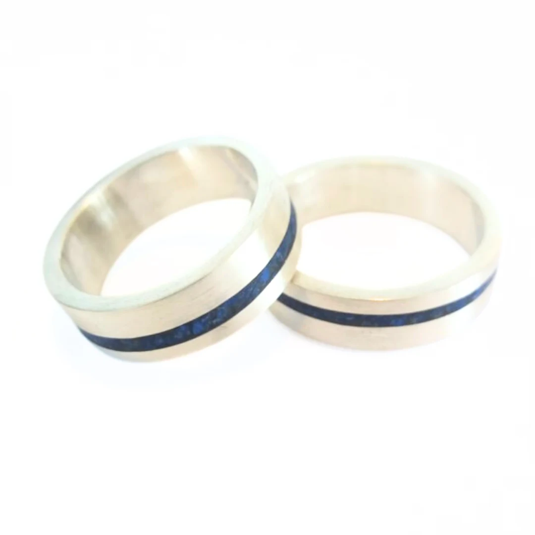 Argollas de Matrimonio Lapislázuli